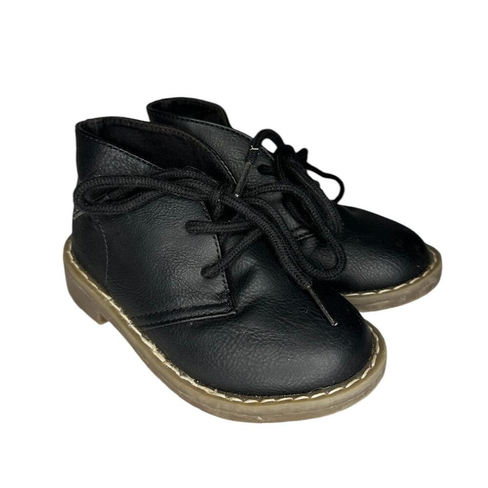 Children's Place Faux Leather Boots Size 8